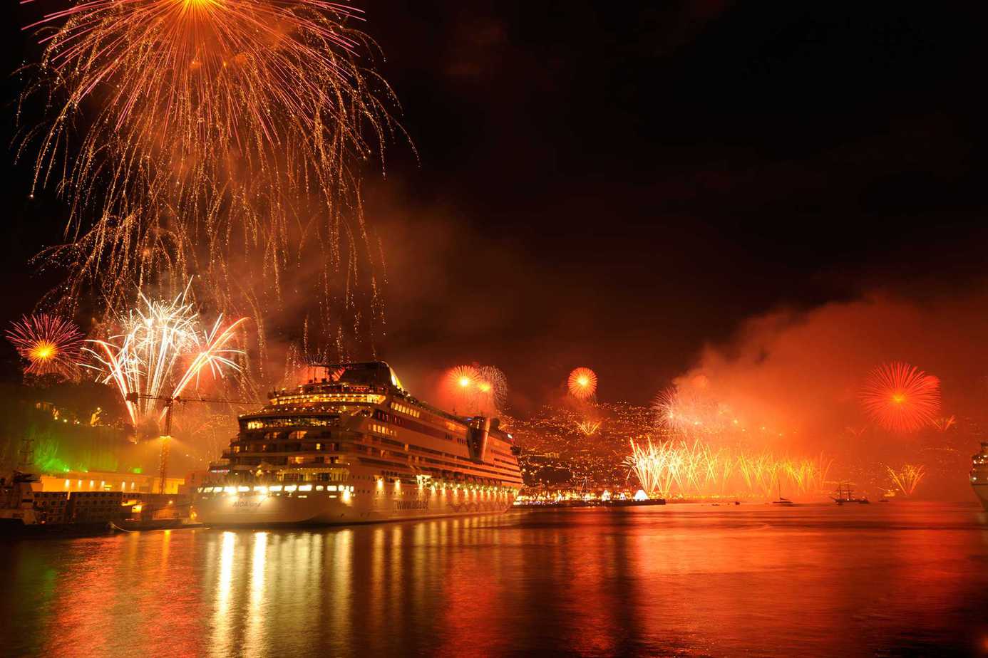 New Years fireworks - Port of Funchal